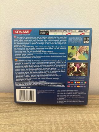 Boktai. Konami. Game Boy Advance