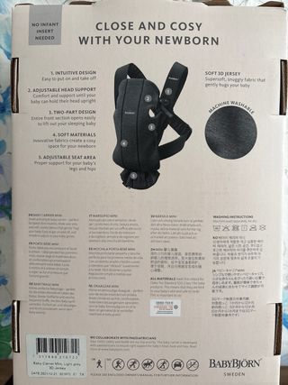 Portabebés BabyBjörn Mini Soft Jersey