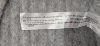 Sudadera Zara gris con bolsillo canguro talla M-L