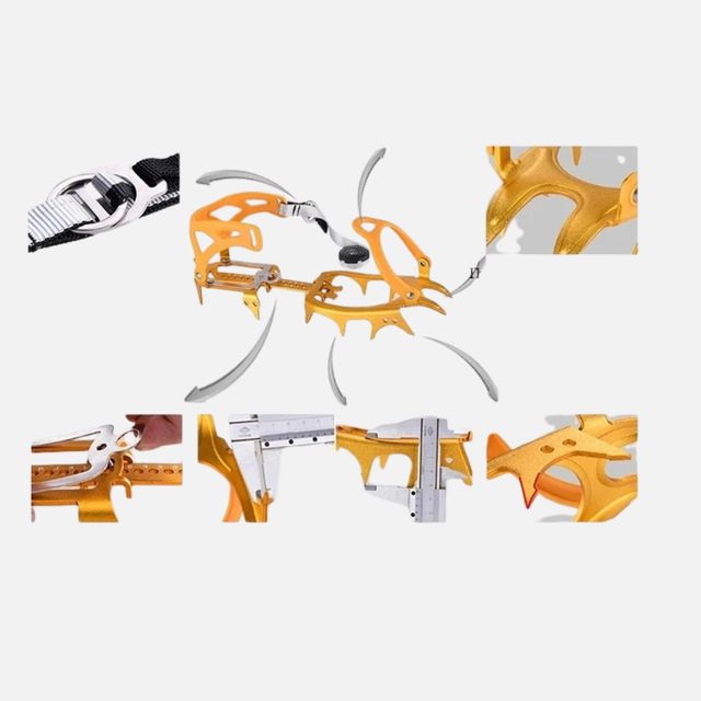 Crampones de 14 Puntas Antideslizantes para Hielo