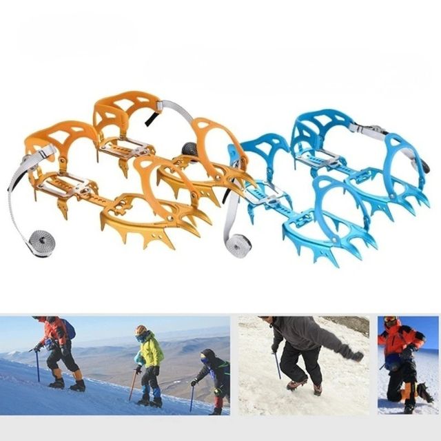 Crampones de 14 Puntas Antideslizantes para Hielo