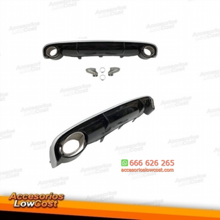 Difusor Trasero Audi A7 2011-2014 Look RS7 ABS