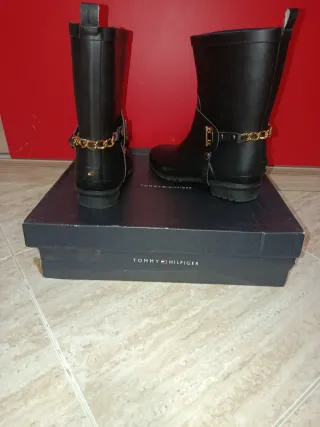 Botas de agua Tommy Hilfiger negras