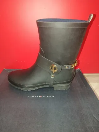 Botas de agua Tommy Hilfiger negras