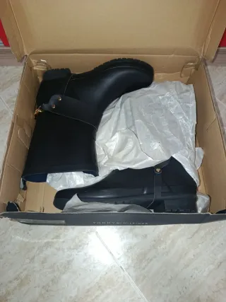 Botas de agua Tommy Hilfiger negras