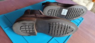 Botines Calce Piel Hombre Elástico Marrón