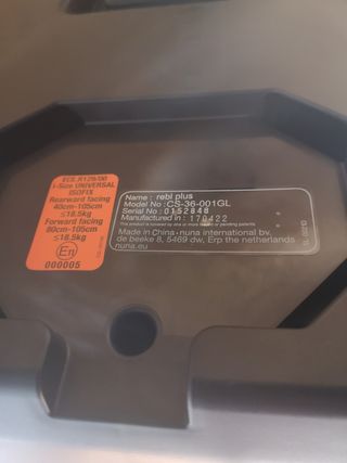 Silla coche Nuna rebt plus