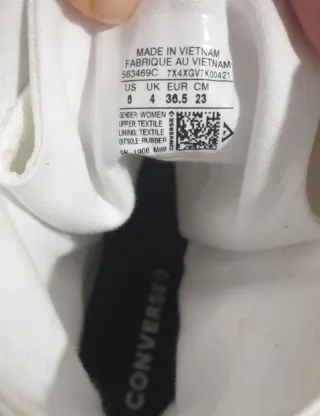 Botas Converse Plataforma Tacón Talla 36.5