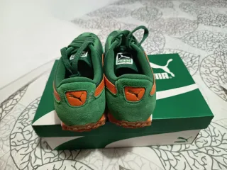 Zapatillas Puma Easy Rider Verde Naranja