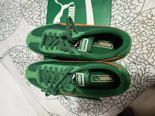 Zapatillas Puma Easy Rider Verde Naranja