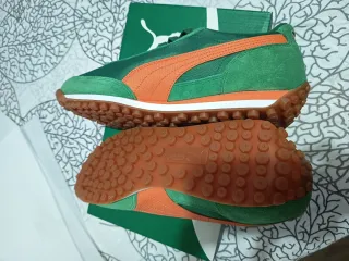 Zapatillas Puma Easy Rider Verde Naranja
