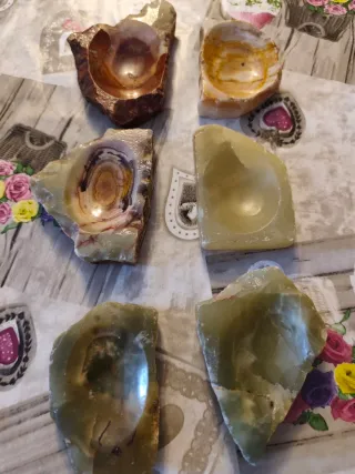 Ceniceros Onix Ágata Naturales (6 Unidades)