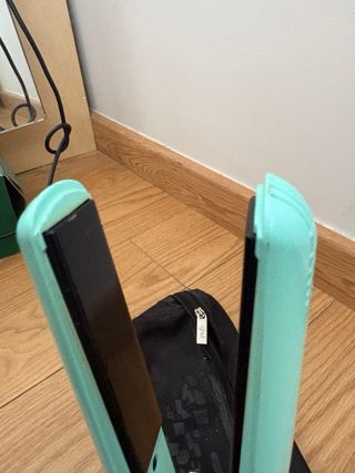 Plancha de pelo ghd turquesa