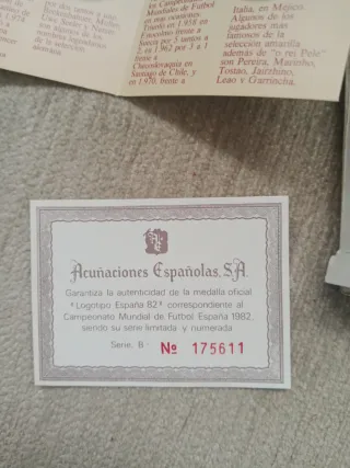 Monedas Conmemorativas Mundial España 82