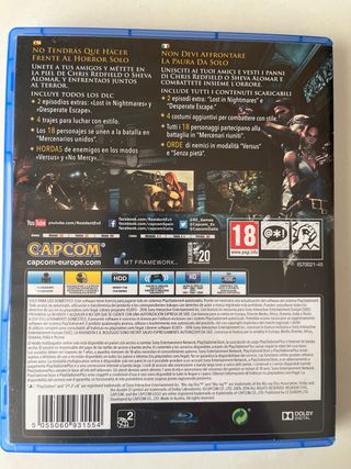 Resident Evil 5 PS4 (PlayStation 4) Capcom