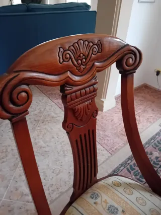 Mesa Comedor Provenzal Madera y sillas