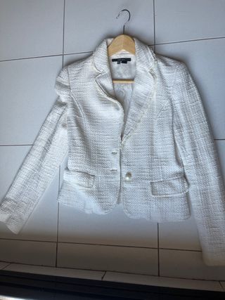 Americana Zara Blanca Talla M