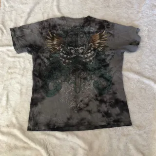 Camiseta Neometal Calavera y Alas