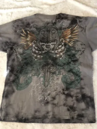 Camiseta Neometal Calavera y Alas