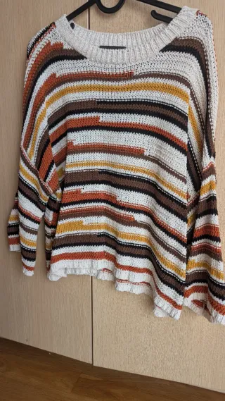 Jersey Stradivarius rayas multicolor