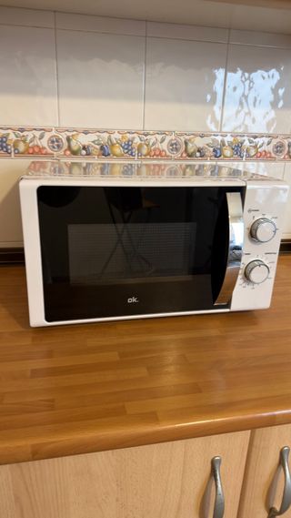 Microondas OK. Blanco