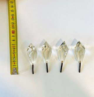 Terminales Lámpara Cristal Antiguos