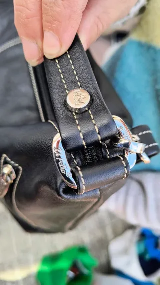 Bolso De Lujo Piel Negro De L Potro