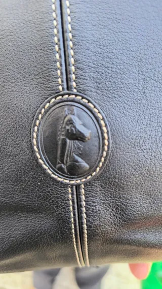 Bolso De Lujo Piel Negro De L Potro