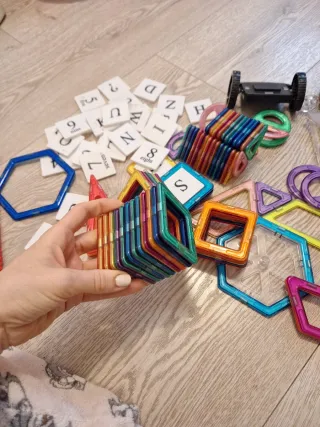 Imanes Juego Bloques Magnéticos Construcción