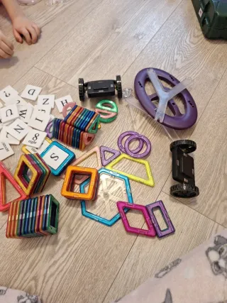 Imanes Juego Bloques Magnéticos Construcción