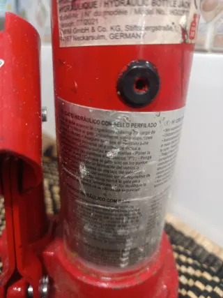 Gato hidráulico rojo 2T