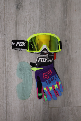 Pack FOX: Gafas + Guantes + Lente Extra 165