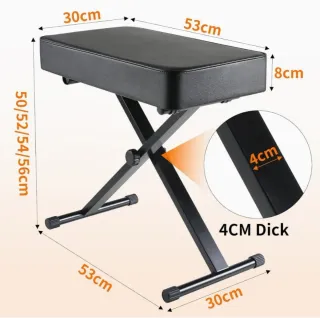 Soporte Teclado y Banqueta Regulables