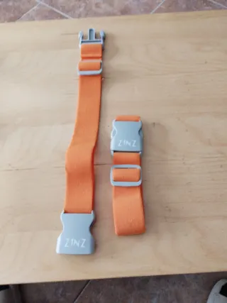 Correas de equipaje ZINZ Naranja y Gris