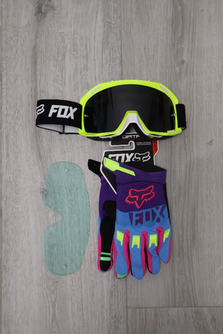 Pack FOX: Gafas + Guantes + Lente Extra 166