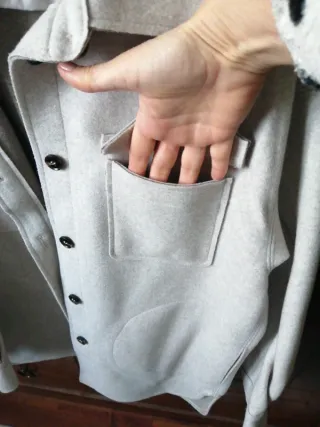 Camicia giacca panna mezza stagione taglia M