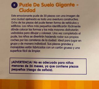 Puzzle Gigante Galt 30 Piezas Ciudad