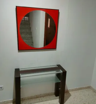 RECIBIDOR DE MADERA CON ESPEJO