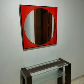 RECIBIDOR DE MADERA CON ESPEJO