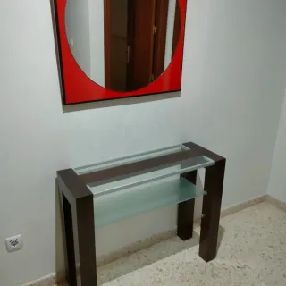RECIBIDOR DE MADERA CON ESPEJO