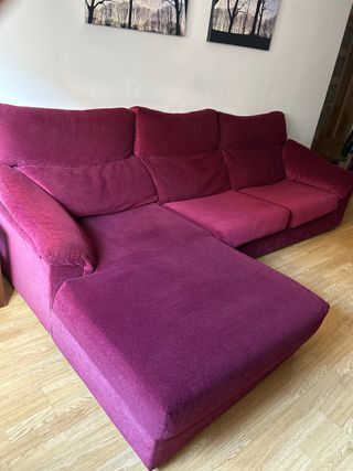 Sofá Chaiselongue Vino chenilla