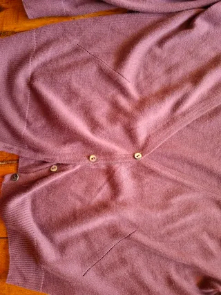 Chaqueta cárdigan Massimo Dutti Morado