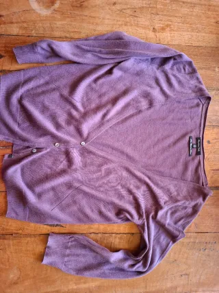 Chaqueta cárdigan Massimo Dutti Morado