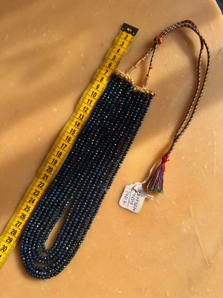 Collana Indiana 5 fili Zaffiro Blu