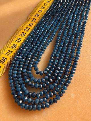 Collana Indiana 5 fili Zaffiro Blu