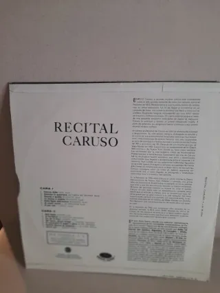 Vinilo RCA Victor Caruso Recital
