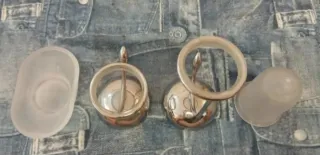 Set bagno porta spazzolini e porta sapone