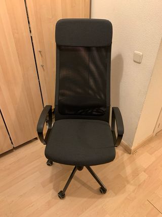 Silla de trabajo Ikea Markus Negra