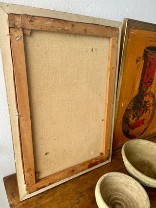 Coppia di quadri ad olio antichi