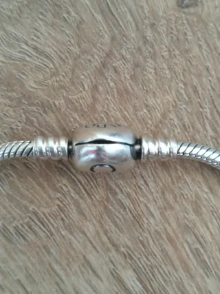 Pulsera Pandora Corazón 16cm Plata